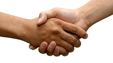 Handshake. Photo.