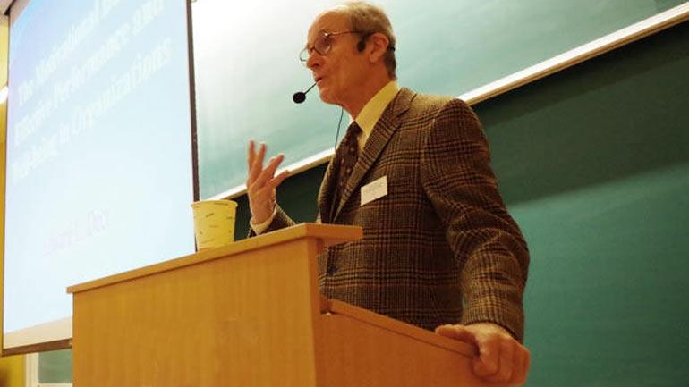Professor Edward Deci på Motivasjonskonferansen i 2016