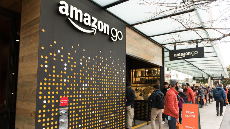 Hos Amazon Go i Seattle finnes det ingen kasser. Alt du tar med deg blir automatisk registrert på handlekontoen din. Foto: iStock