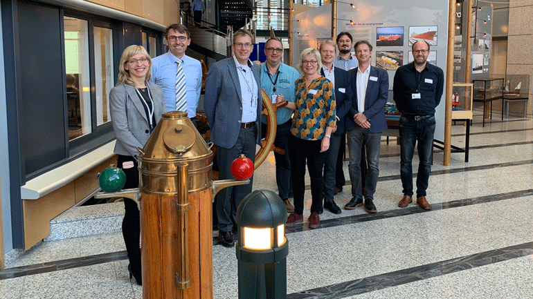 Representanter fra Wilhelmsen Ship Management, DNV GL og USN. FOTO