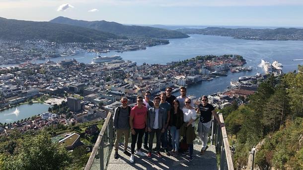 International students on weekend trip to Bergen