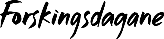 Forskingsdagane logo navnetrekk