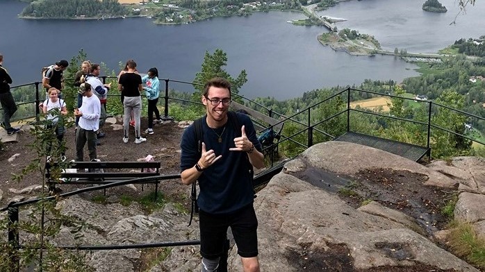 Florian hiking in Norway