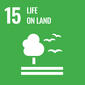 FNs bærekraftsmål logo nummer 15