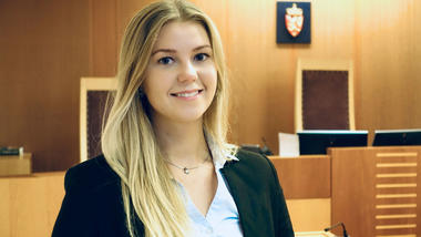 Aurora Hellandsjø Lysne er den yngste som noen gang har fått lederjobb i landets største domstol, Oslo tingrett.