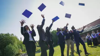 Photo from the doctoral ceremony in Bø, 2020.