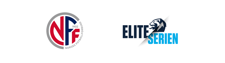 Logoer for Norges Fotballforbund og Eliteserien