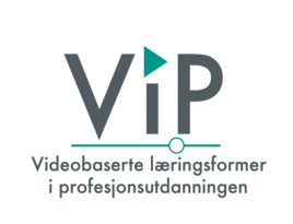 Prosjektlogo: Videobaserte læringsformer i profesjonsutdanningen