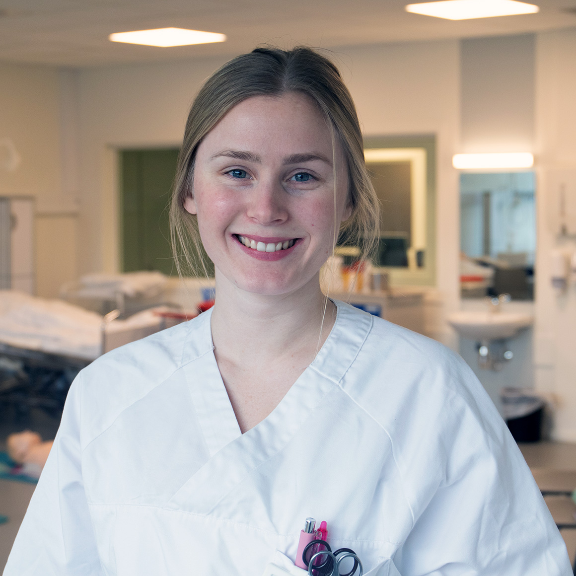 Pia Amalie Saga Berberg studerer sykepleie på campus Porsgrunn