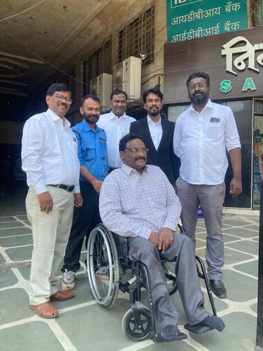 Professor Saibaba in wheelchair released