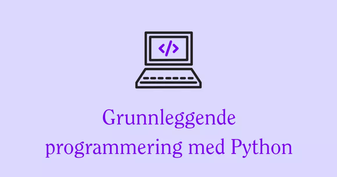 Grunnleggende programmering med Python - Universitetet i Sørøst-Norge