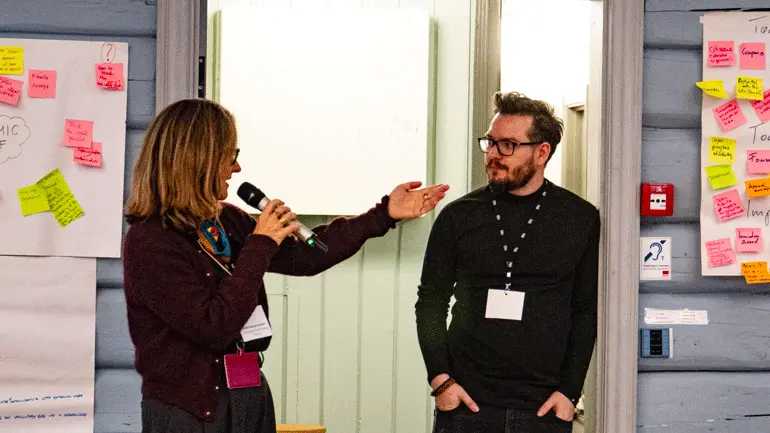 Heidi Tovsrud Knutsen og Dávid Mólnar. Foto