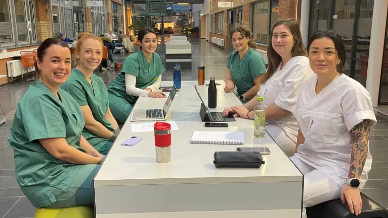 Gruppearbeid etter simulering