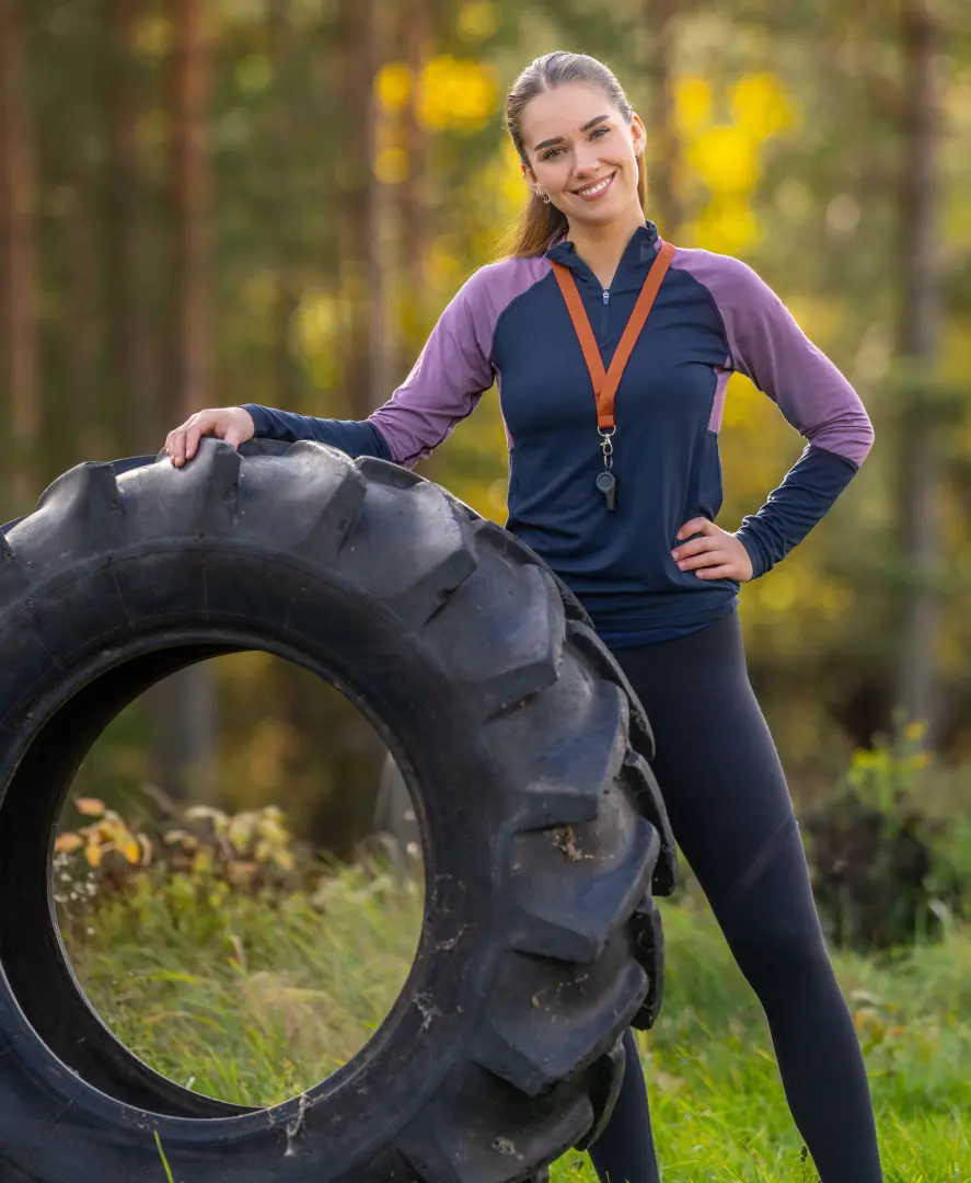 Idrettsstudent med traktordekk