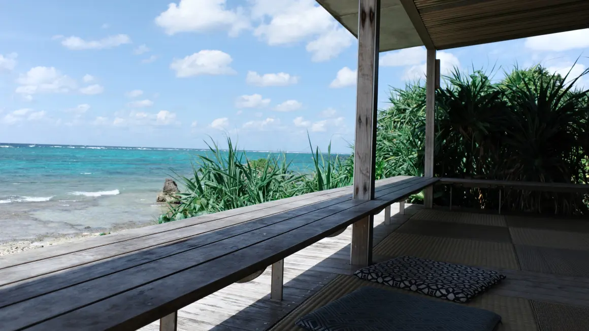 Utsikt over stranden