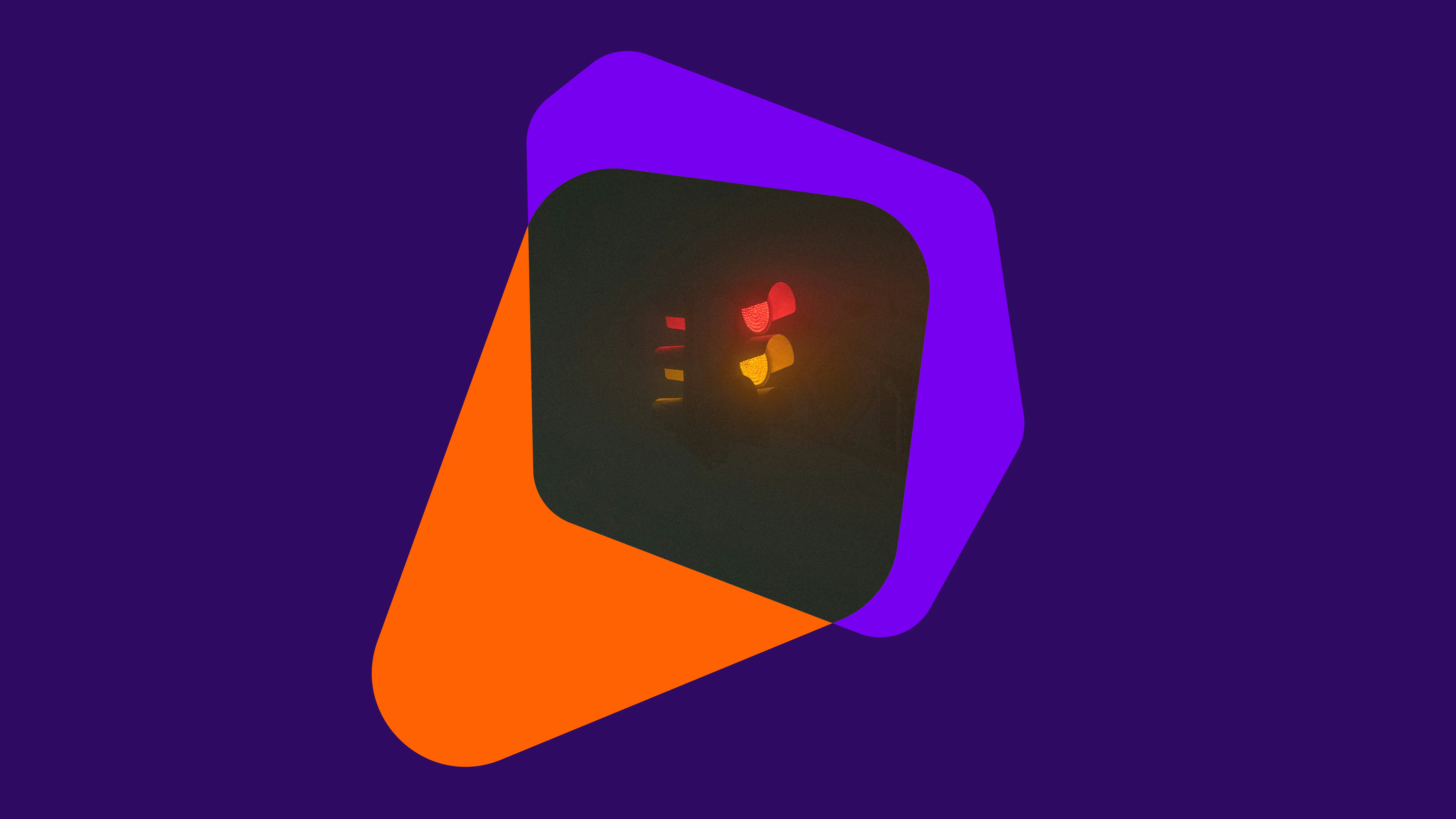 KVM illustration: traffic lights in a USN form