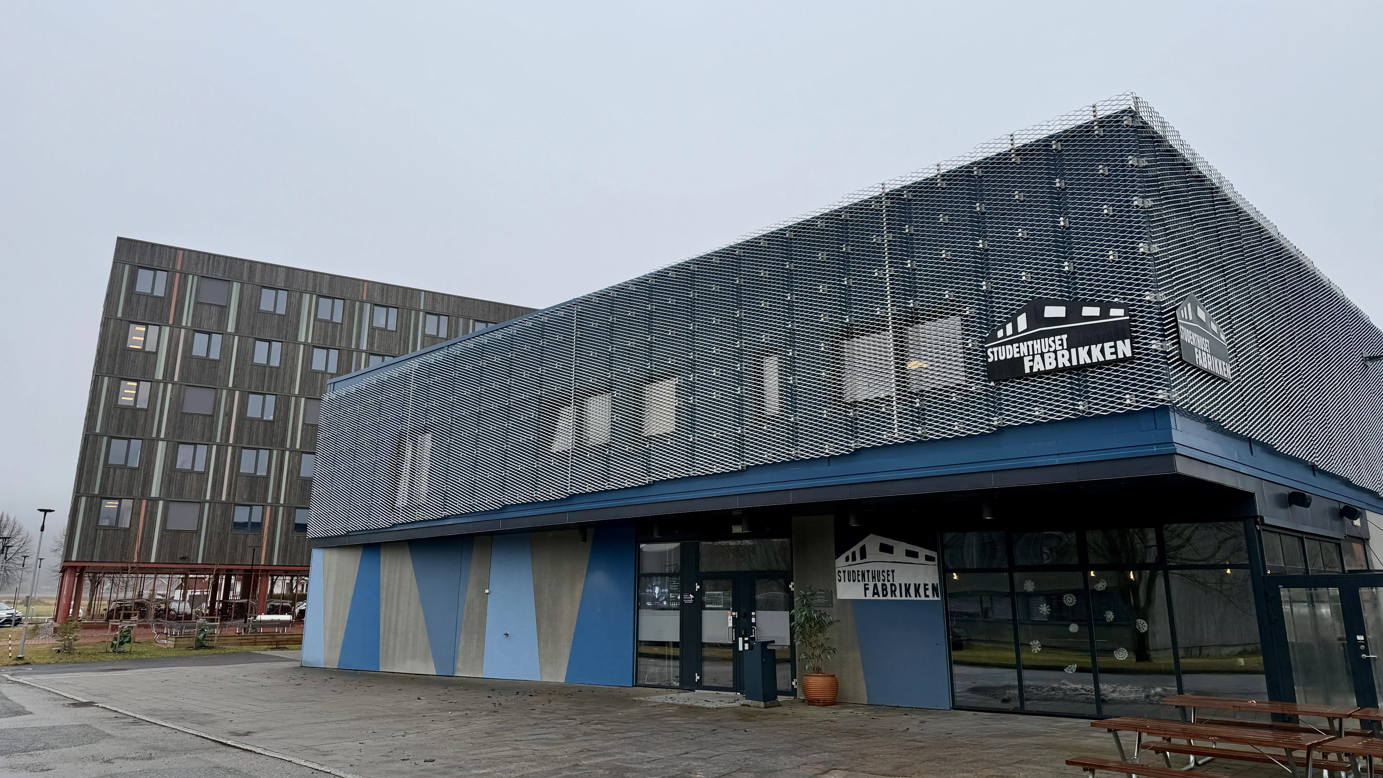 studentfabrikken i porsgrunn, fasade