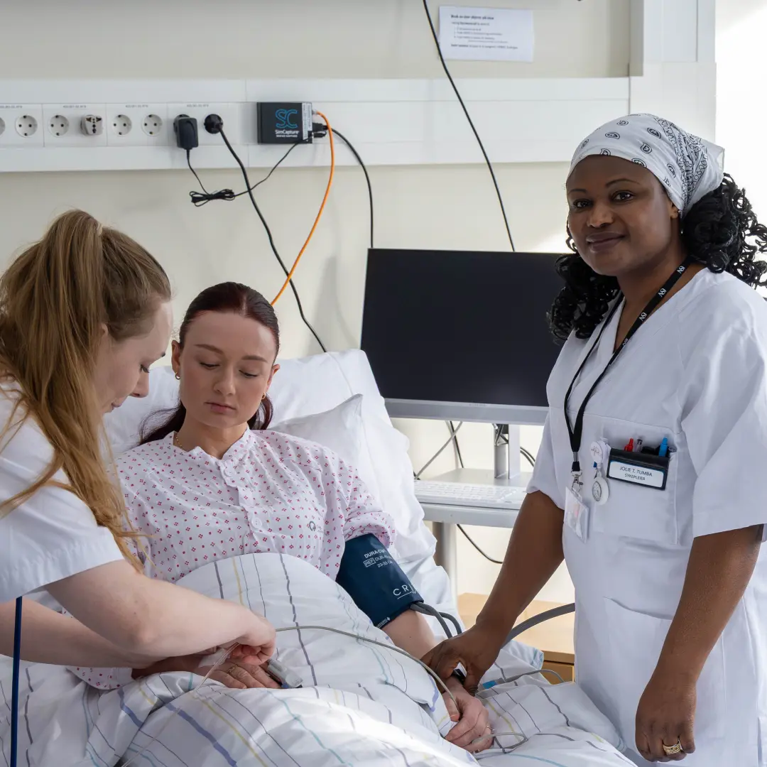 Masterstudenter i kreftsykepleie på USN campus Vestfold