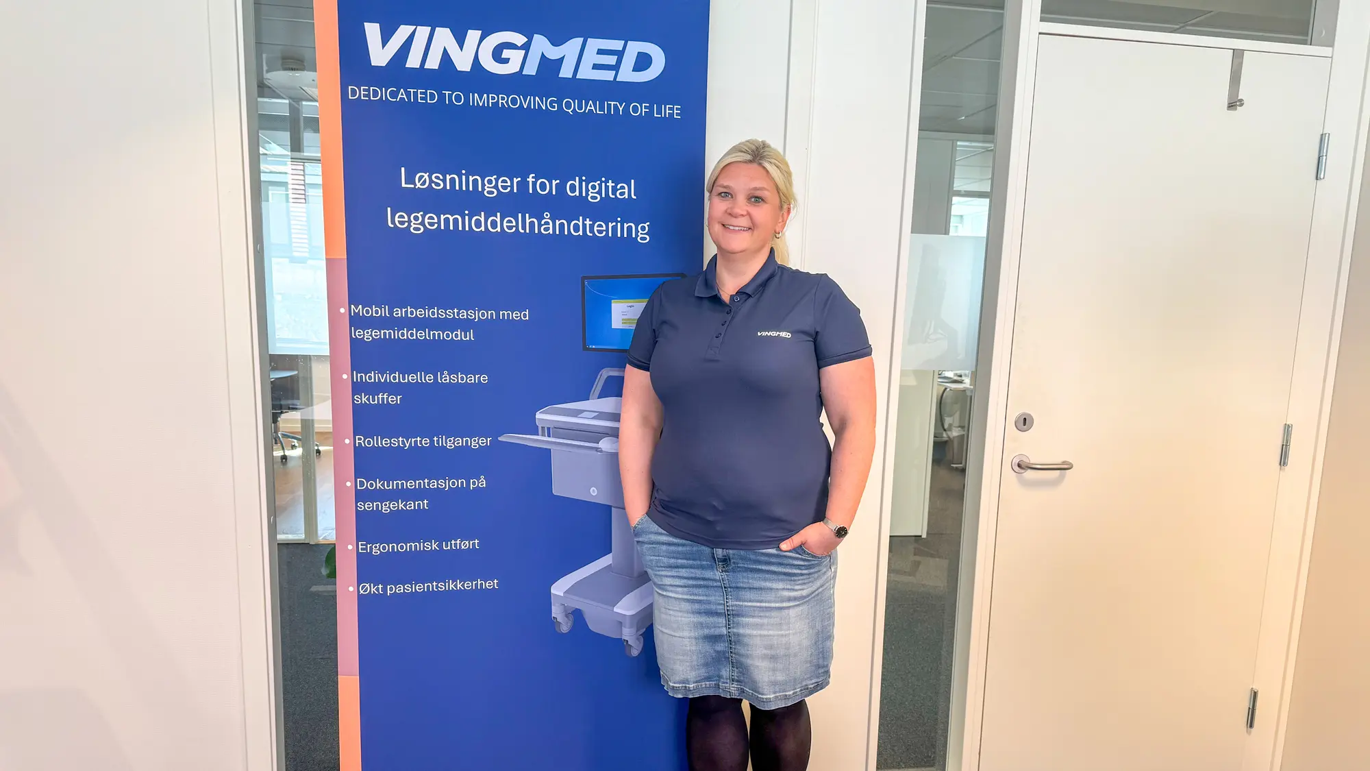 Bilde av Cecilie Bakke som tar årsstudium i ledelse