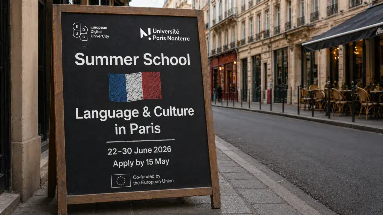 KI-generert illustrasjon av en parisisk gate