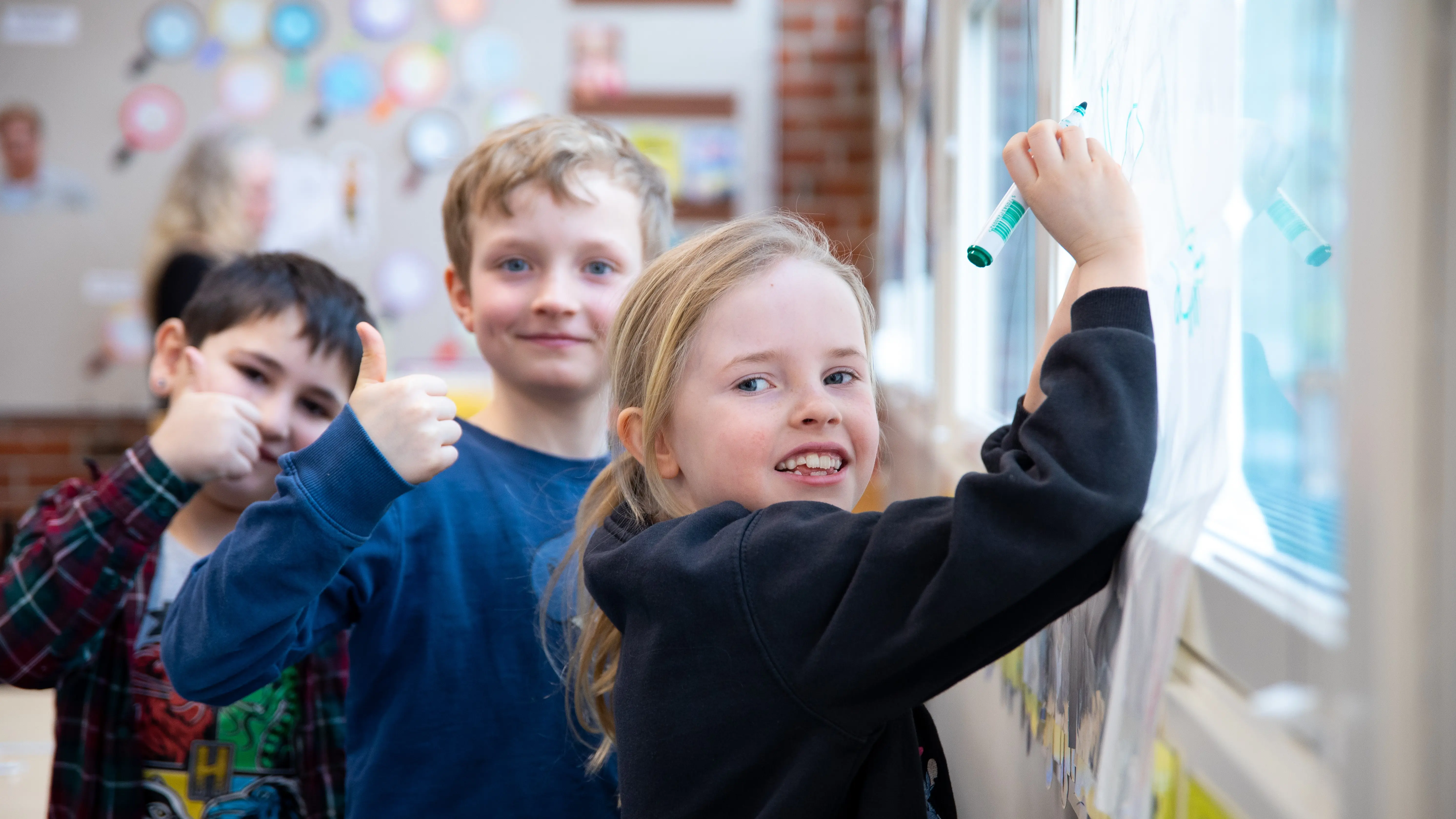 Elever på Øhren barneskole i Drammen