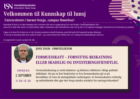 Jone Engh kunnskap til lunsj