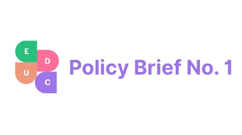 EDUC-logo ved siden av teksten Policy Brief No. 1
