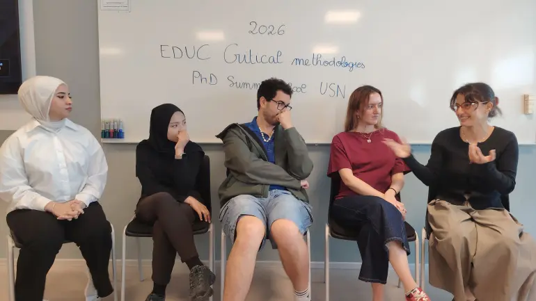studenter på EDUC Summer School Critical Methodologies i Drammen 2026