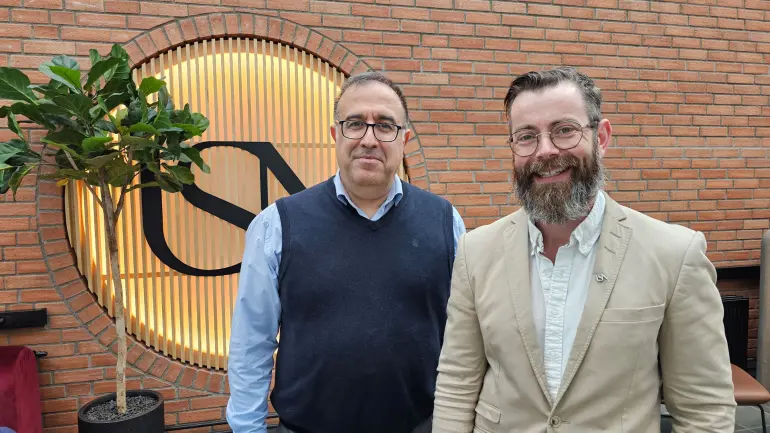 Shahram Moradi og Steinar Vikholt