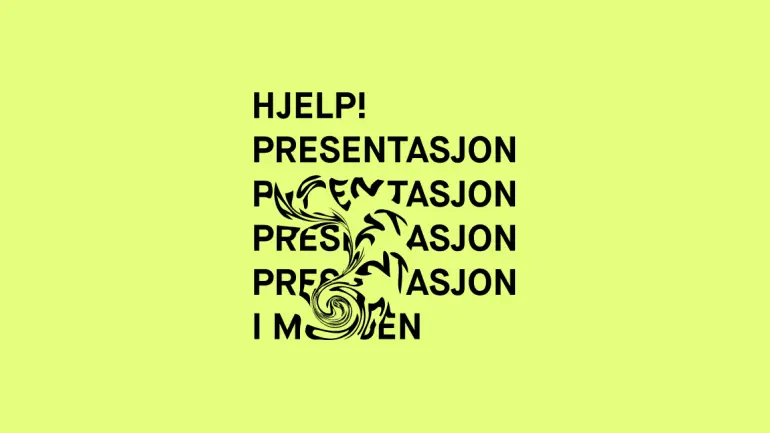 Grafisk element presentasjonsangst