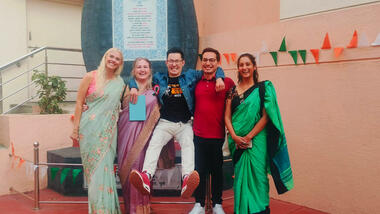 utvekslingsstudenter i Pune, India